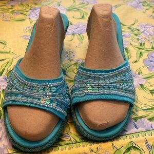 Yasmin Coldwater Creek Beaded Slip ons